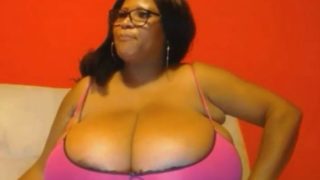 Busty big black boobs pam