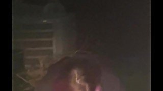 Milf pisses in asshole neighbors yard!