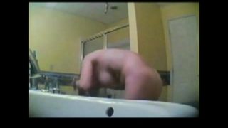 Spying A Girlfriend  In Bathroom BVR