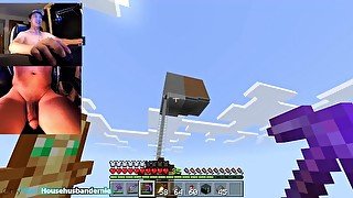 Playing Minecraft naked Ep.10 Decorating my train network