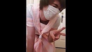 Enby Femboy fingers tight little hole to please Senpai - preview