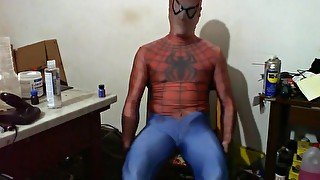 Spiderman lycra muscle fleshlight