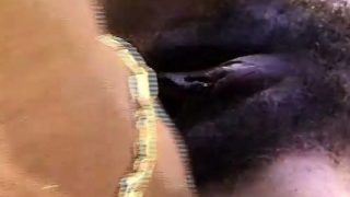 Nasty ebony Climaxxx gets pummeled in her pussy in the back yard