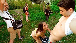 FULL VIDEO Amateur Public Sex for a Crew of Film Makers - MySweetApple