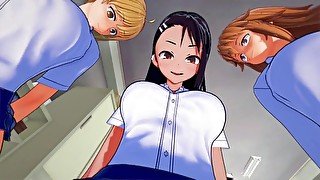 Futa Nagatoro Hayase & futa Gamo-chan & futa Yoshi Blowbang Taker POV