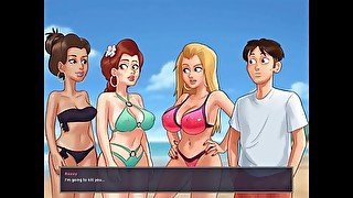 Summertime Saga : College Boobs Competition At The Beach - Episode 204