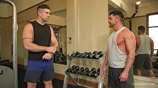 Gay hardcore fuck at the gym is all about Trenton Ducati talking