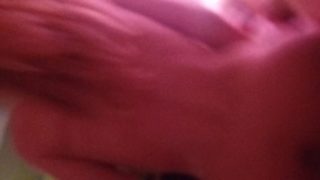 bunny plays with her pussy while bouncing on my fat cock