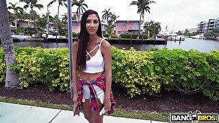 Hot ass Latina teen Gianna Dior gets fucked balls deep in the van