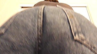 Guy Ass Grinds In Jeans On Gay Roommate's Face JOI