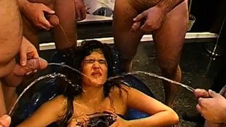 These dirty bitches love to get washed by streams of warm piss