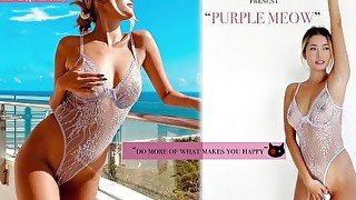 LonelyMeow Mia in PURPLE MEOW - long teaser preview