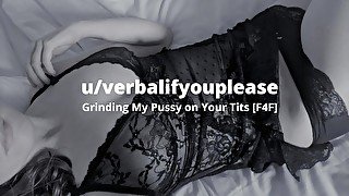 Grinding My Pussy On Your Tits Until I Cum British Lesbian Audio