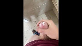 College guy beats off till explosive cum shot