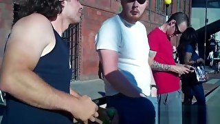 Shameless With Huge Cock! In Public - Must See to Believe this Adjuster!