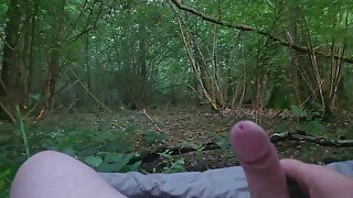 Masturbation in a dark forest