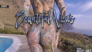 Becky Holt In Beautiful Views - Tattoo Alt-girl Solo