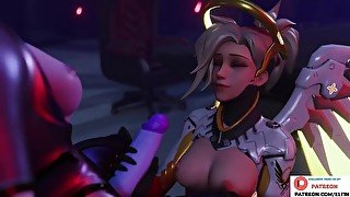 Mercy Fucked By Futanari And Getting Creampie In Castle  Futa Overwatch Hentai 4k 60fps