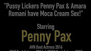 Pussy Lickers Penny Pax &amp; Amara Romani have Moca Cream Sex!