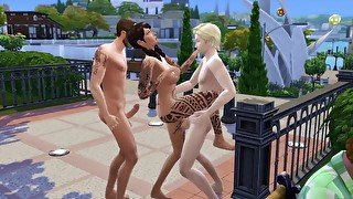 Sims 4 - Threesome In The Park