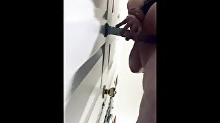 Taking my dildo against my door