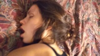 Cheating wife deepthroats cock then fucked rough