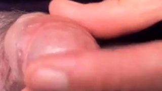 Older Man Uncut Cock Wanking and Masturbation