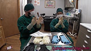 Doctor Aria Nicole and Doctor Tampa Trying On Gloves - Part 1 of 2