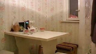 Older Russian couple having sex