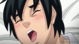 Busty hentai nurse sucks and rides cock in anime video