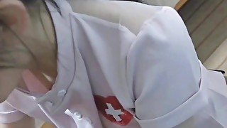 I fucked Chinese nurse, she swallowed all my cum at the end!