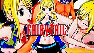 FAIRY TAIL NATSU AND LUCY HENTAI BOOBJOB AND CREAMPIE