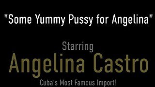 Full Figured Angelina Castro Slides Her Fake Cock Into Sweet Yummy Pussy!