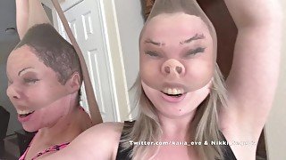 Nikki and Kaiia Nose Nostril Fetish Custom