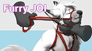 Furry JOI  Tied up and Teased