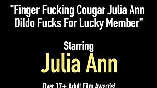 Finger Fucking Cougar Julia Ann Dildo Fucks For Lucky Member