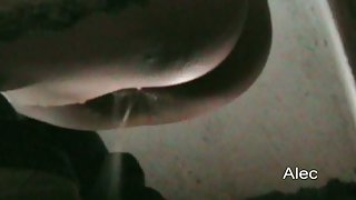 Hot brunette on a hidden piss cam