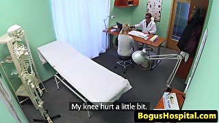 Czech amateur patient railed by the doctor