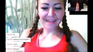 Chatroulette - russian girls big cock reactions 11