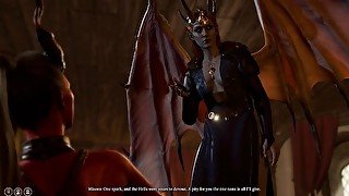 Transbian Tiefling cheats on Karlach with Mizora