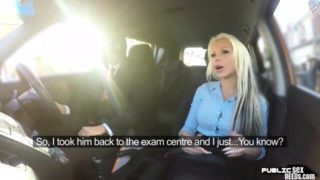 Public english babe cowgirls driving instructor