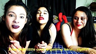 3 Latinas humiliate and tease you with their feet (HD) (Subtitled)