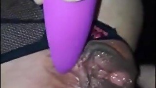 Skinny wifes pussy is throbbing and squirts during clit play and anal fuck