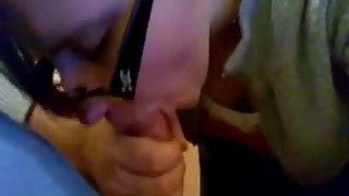 My naughty girlfriend is really good at cock sucking