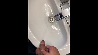 Rub my dick on my step mom toothbrush after pee pissing in her sink while she out with step sister