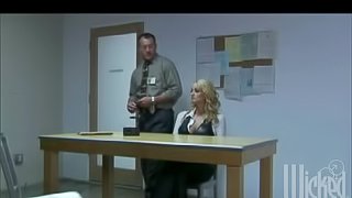 Attractive Blonde Gets Fucked While Being Interrogated