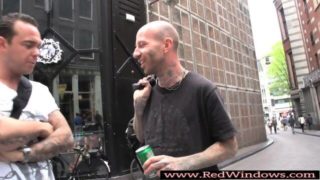 Real inked Dutch whoore fucked by tourist