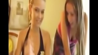 Three on one teen handjob