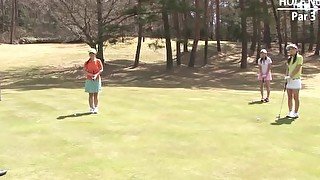 Hot golfer gets her pink pounded on the green