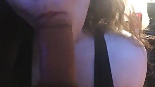 Horny girlfriend gets fat load on breast *POV*